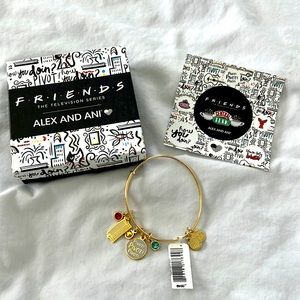 NWT Alex and Ani FRIENDS Television Series Pivot Bangle Gold